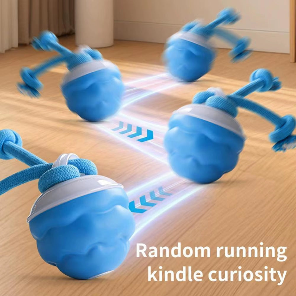 Smart Dog Toy Ball Electronic Interactive Pet Toy Moving Ball USB Automatic Moving Bouncing for Puppy Birthday Gift