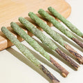 8Pcs Natural Grass Chew Toy with Catnip for Cat Teething and Hairball Removal