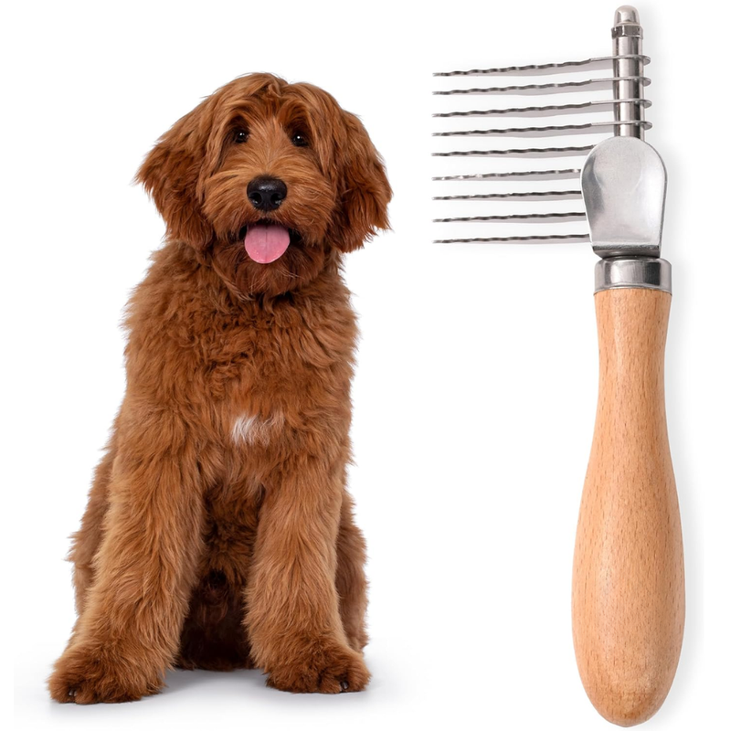 Dematting Brush – Grooming Rake for Dogs & Cats