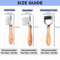Dematting Brush – Grooming Rake for Dogs & Cats