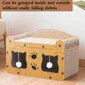Cat Cardboard House Scratching Post Activity Centre Bed Toys Climbing Scratcher